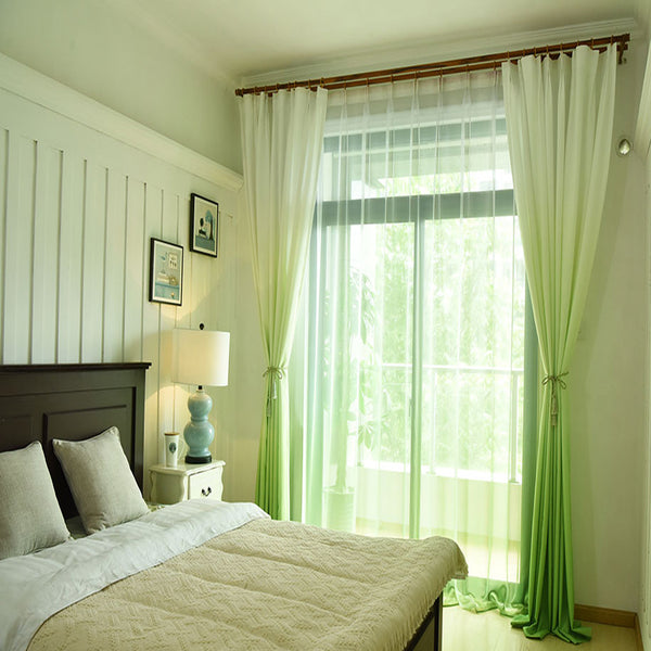 Gradient Color Window Curtains for Living Room