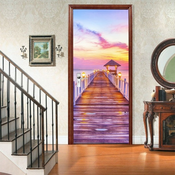 Simple European Door Stickers