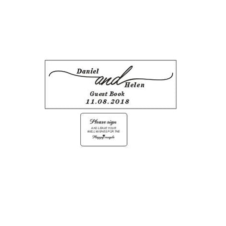 Personalized Wedding Guest Book