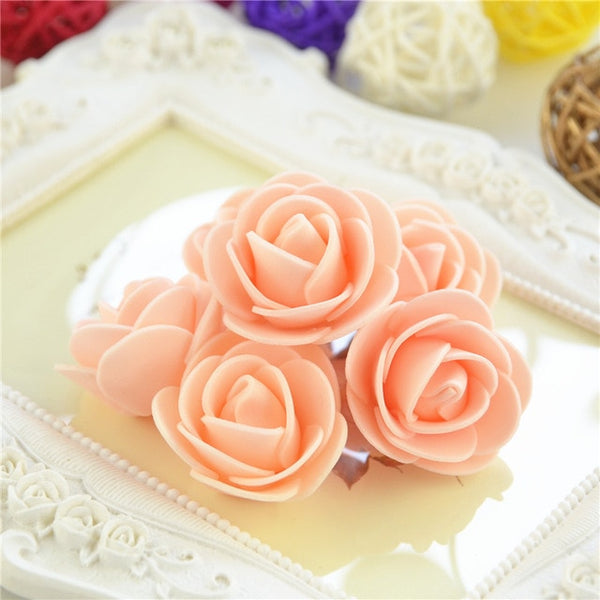 Multicolor Mini PE Foam Rose 50pcs/ Bag