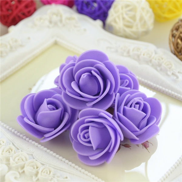 Multicolor Mini PE Foam Rose 50pcs/ Bag