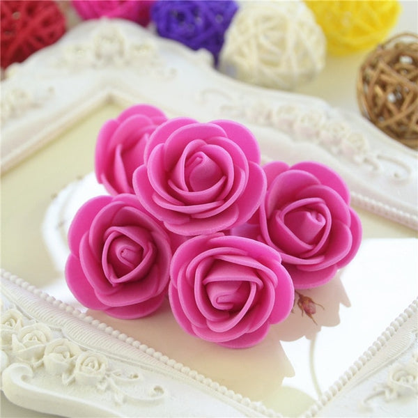 Multicolor Mini PE Foam Rose 50pcs/ Bag