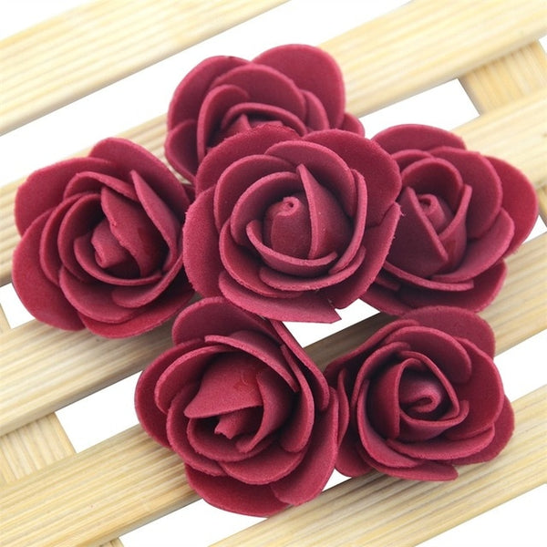 Multicolor Mini PE Foam Rose 50pcs/ Bag