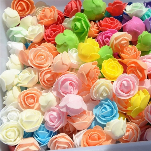 Multicolor Mini PE Foam Rose 50pcs/ Bag