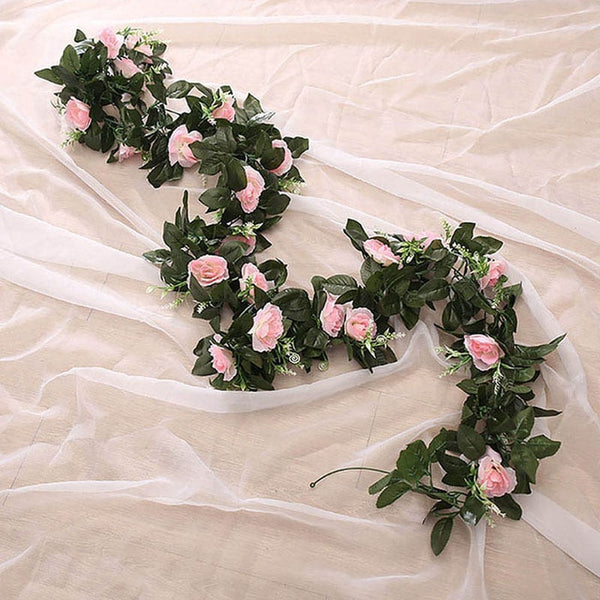 Artificial Silk Rose Flower 2.4m/7.8ft
