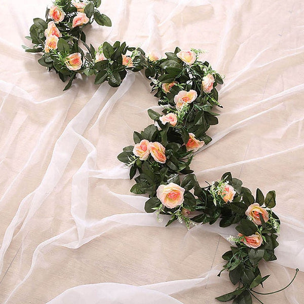 Artificial Silk Rose Flower 2.4m/7.8ft