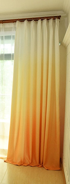 Gradient Color Window Curtains for Living Room
