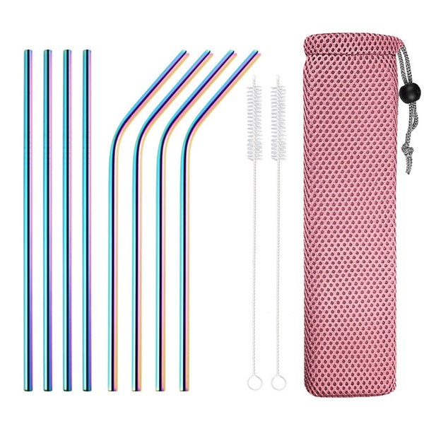 Reusable Drinking Straw High Quality 8Pcs