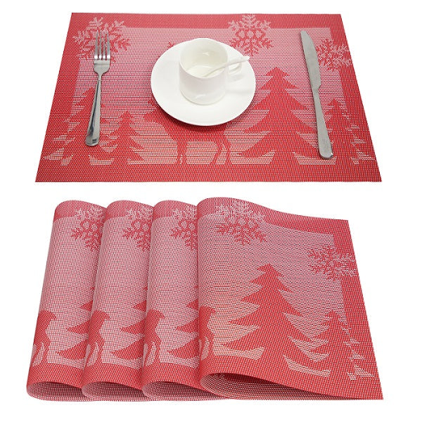 Bamboo Plastic Placemats 4 PVC