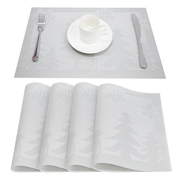 Bamboo Plastic Placemats 4 PVC