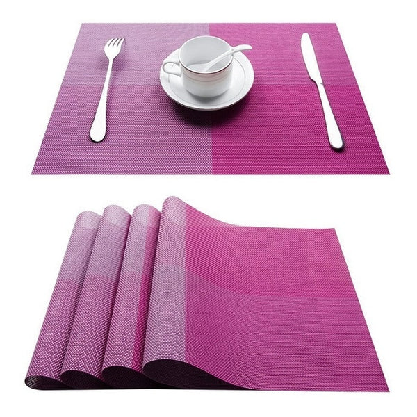 Bamboo Plastic Placemats 4 PVC