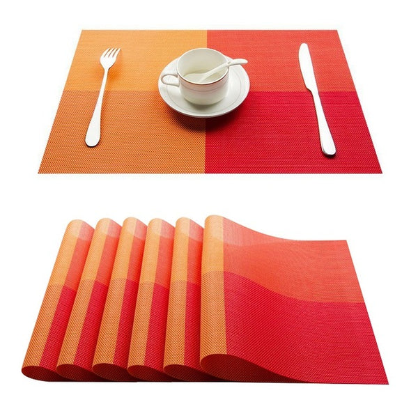 Bamboo Plastic Placemats 4 PVC