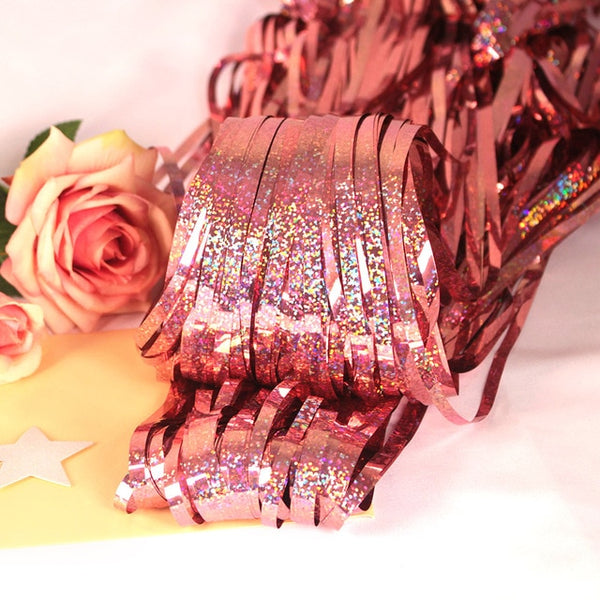 Wedding Decoration Backdrop Foil Rain Curtain