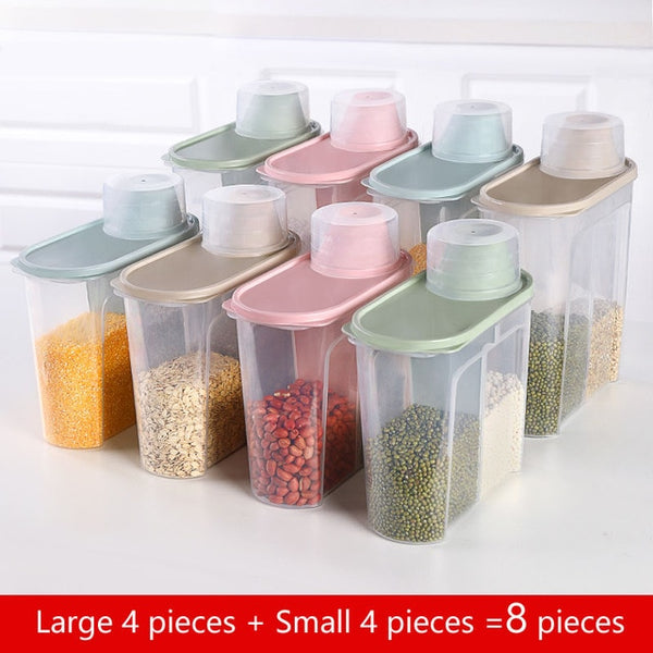 Food Storage Box Plastic Clear Container Set
