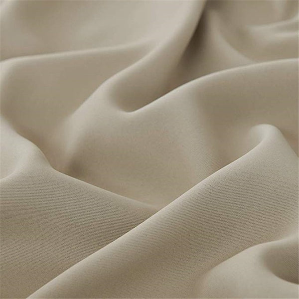 White Thermal Insulated Blackout Curtains