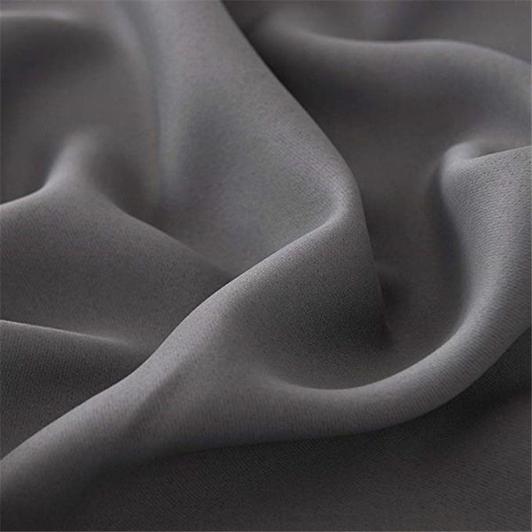 White Thermal Insulated Blackout Curtains