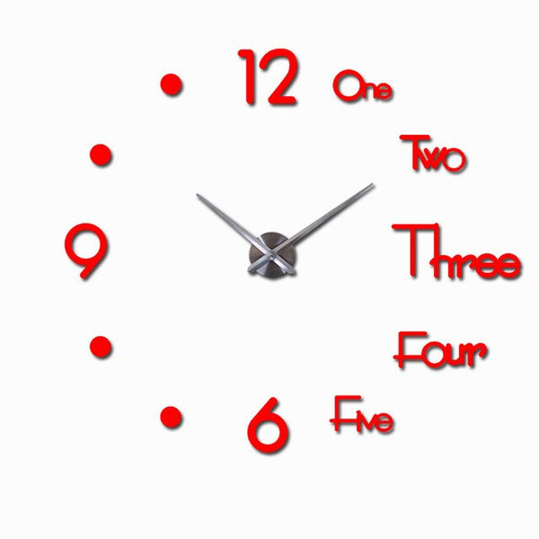 Wall Clock Design Large Acrylic