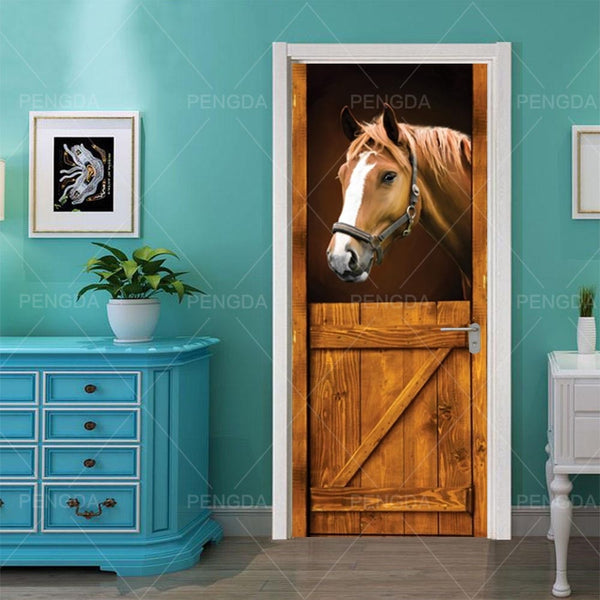 Animal Print Door Stickers