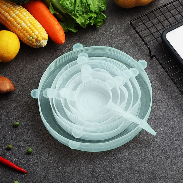 VandHome 6 Pcs/ Set Universal Food Silicone