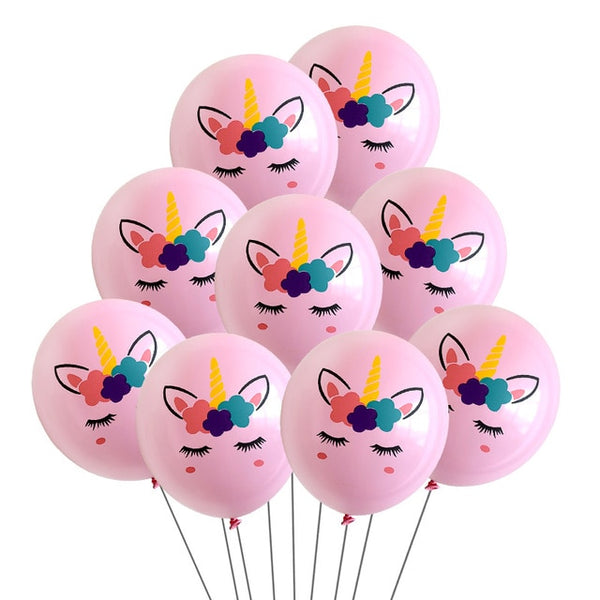 Rainbow Unicorn Party Balloons 7pcs/lot