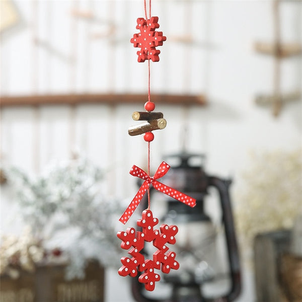 Red Christmas Snowflakes