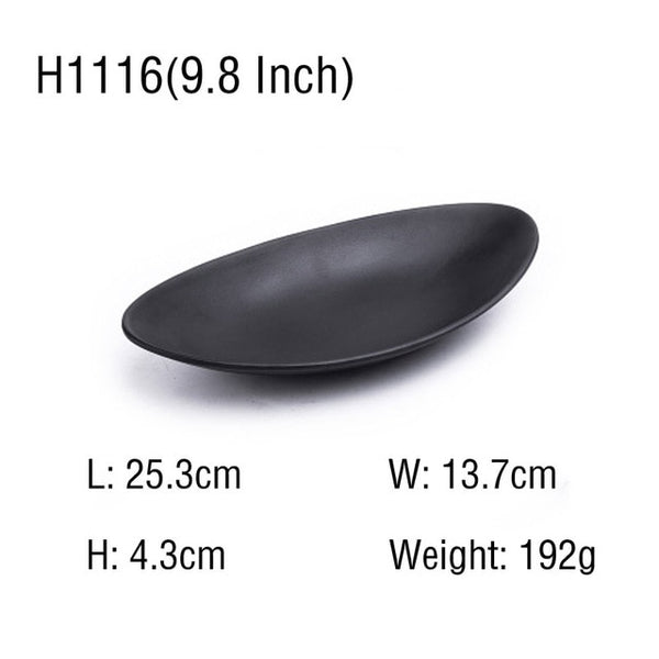 Melamine Black Frost Plate