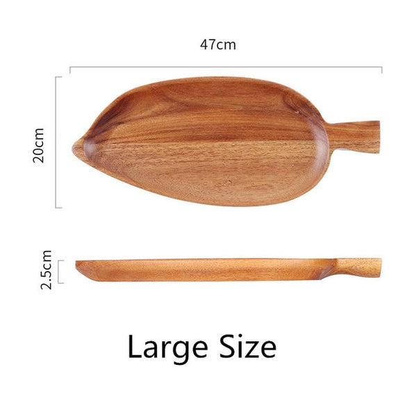 Walnut Rubber Wood Pan Plate