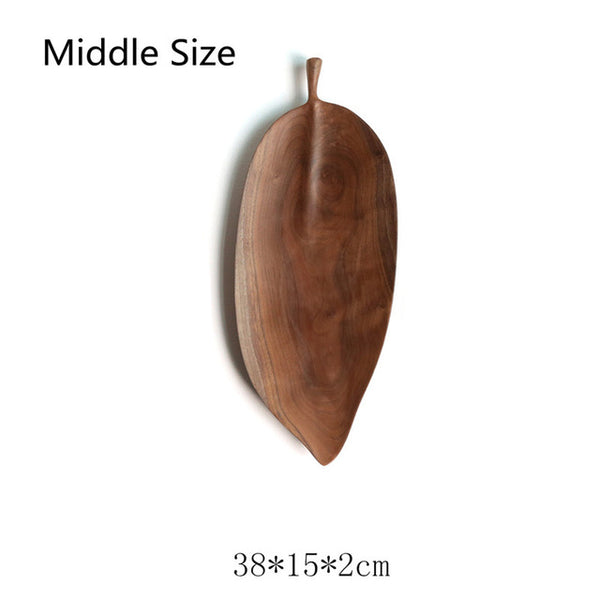 Walnut Rubber Wood Pan Plate