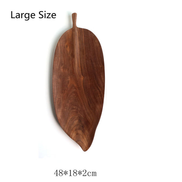 Walnut Rubber Wood Pan Plate