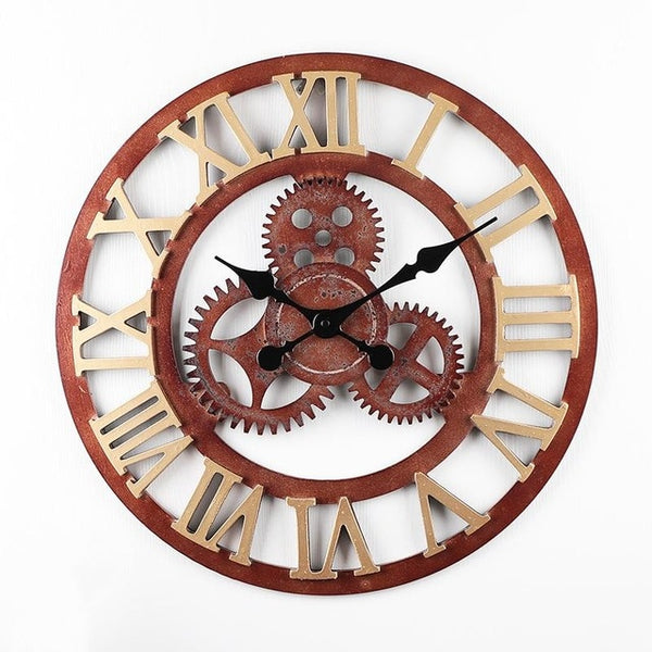 Retro Wall Clock Steam Industry Style