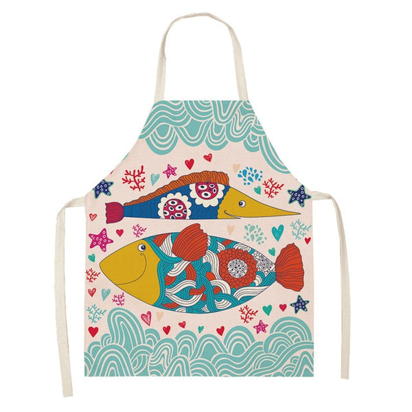 Cute Alpaca Women Men Kitchen Aprons