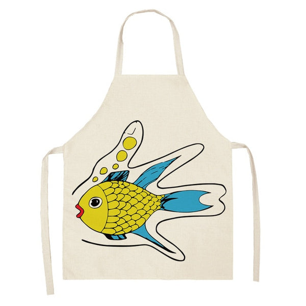 Cute Alpaca Women Men Kitchen Aprons