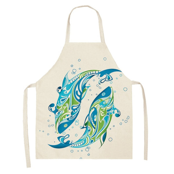 Cute Alpaca Women Men Kitchen Aprons