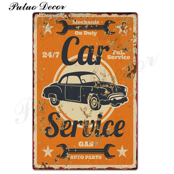 Garage Metal Sign Plaque Metal Vintage