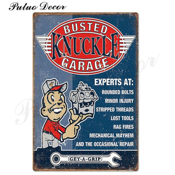 Garage Metal Sign Plaque Metal Vintage