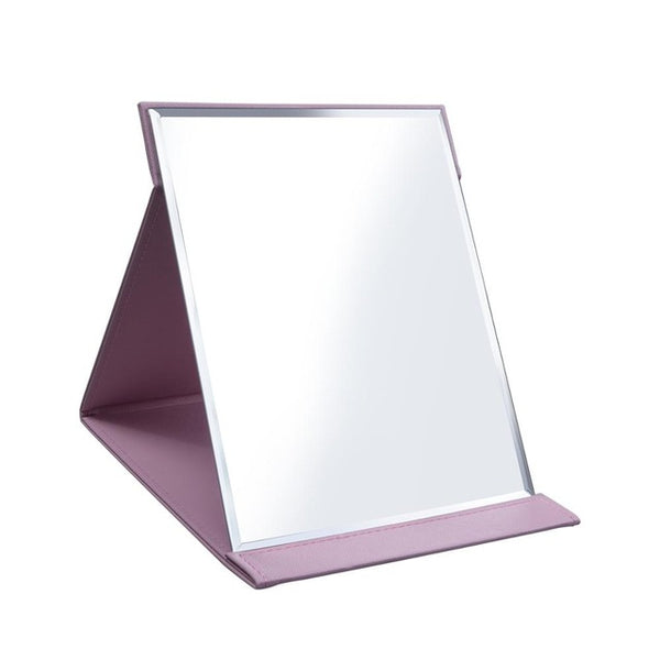 Pink Black Travel Mirror Foldable