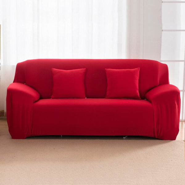 Elastic Sofa Cover Solid Color L shape Armchair