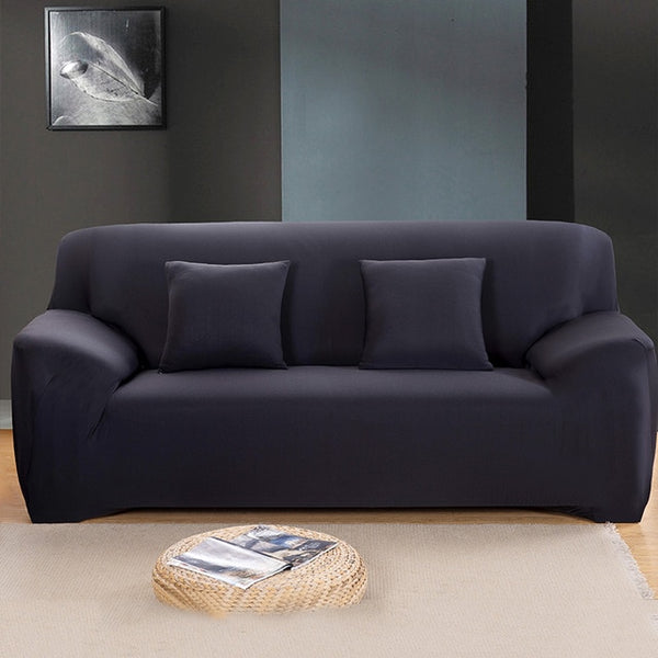 Elastic Sofa Cover Solid Color L shape Armchair