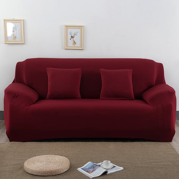 Elastic Sofa Cover Solid Color L shape Armchair