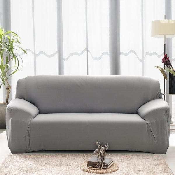 Elastic Sofa Cover Solid Color L shape Armchair