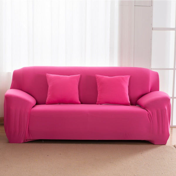 Elastic Sofa Cover Solid Color L shape Armchair