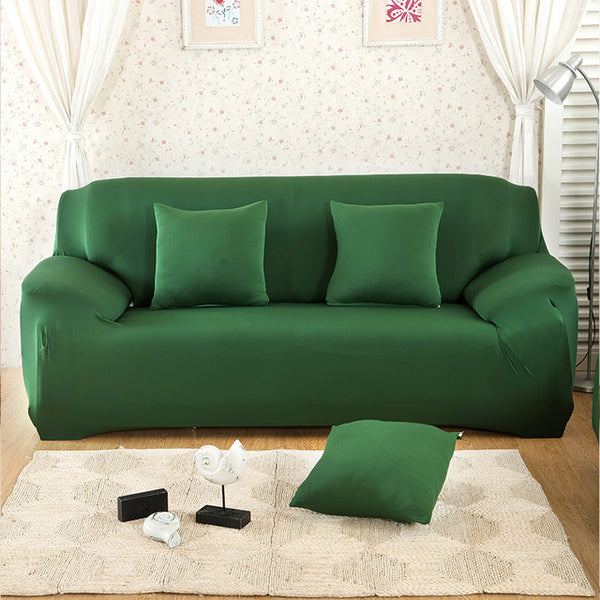 Elastic Sofa Cover Solid Color L shape Armchair