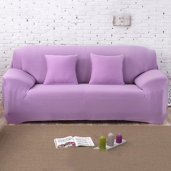 Elastic Sofa Cover Solid Color L shape Armchair