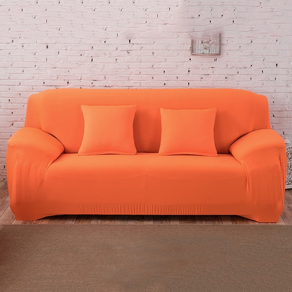 Elastic Sofa Cover Solid Color L shape Armchair