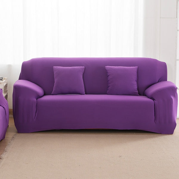 Elastic Sofa Cover Solid Color L shape Armchair