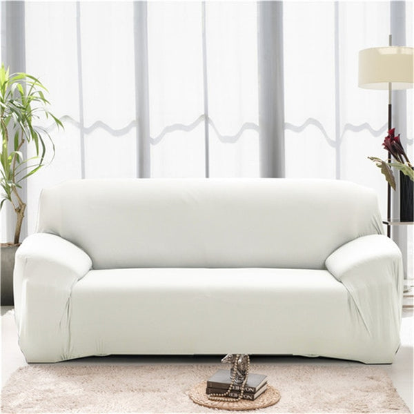 Elastic Sofa Cover Solid Color L shape Armchair