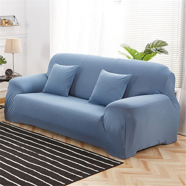 Elastic Sofa Cover Solid Color L shape Armchair