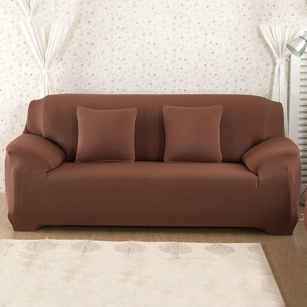 Elastic Sofa Cover Solid Color L shape Armchair