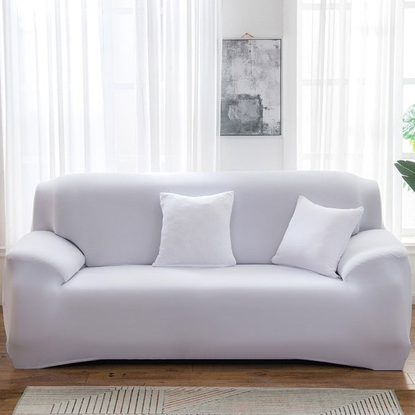 Elastic Sofa Cover Solid Color L shape Armchair