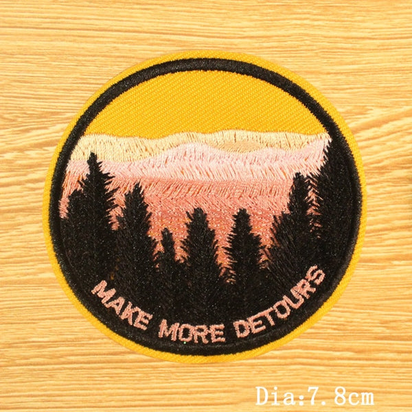 Mountain TraveL Patches For Clothing